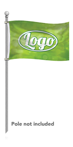 Affordable custom pole flag in Richmond, VA. Made in USA. 3'x2'. 36"x24".