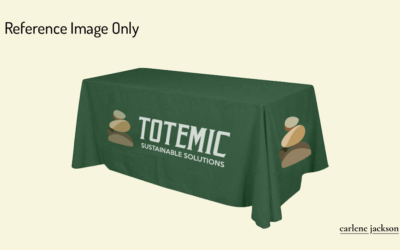 Totemic Solutions 6ft Table Cover 3 sided (Open Back)